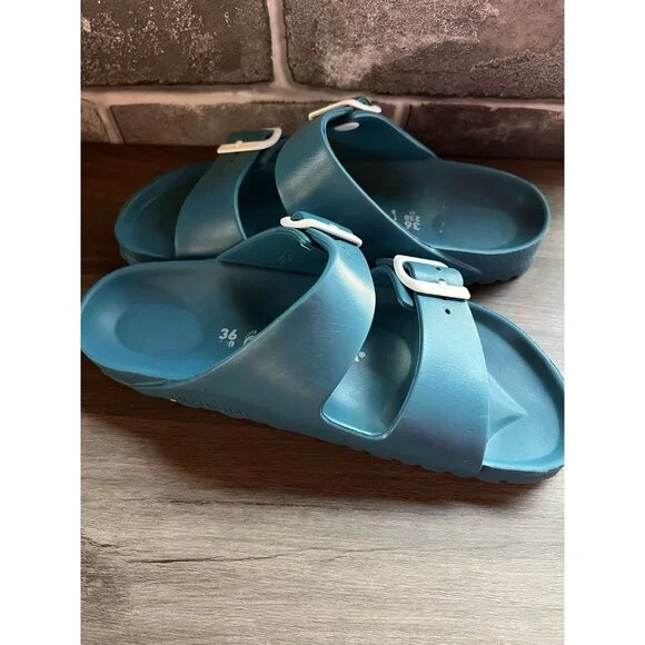 Birkenstock Arizona Turquoise EVA Size 36 (6 / 6.5 US) - Picture 5 of 16
